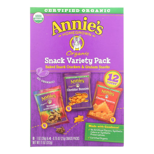 Annie's Homegrown Snack Pack - Organic, Variety  (Case Of 6)