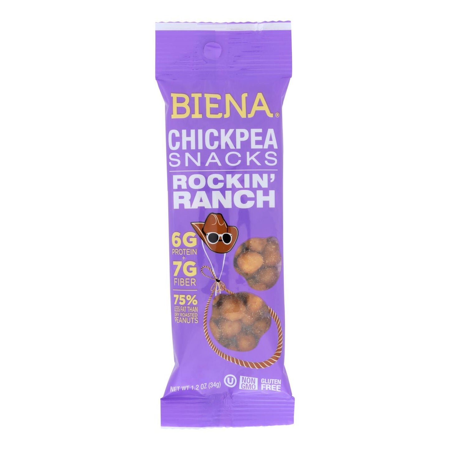 Biena Chickpea Snacks - Rockin' Ranch - 10 Count - 1.2 Oz.