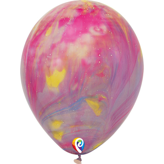 (12 Pk) 12in Tye Dye Balloons Pk Of 6