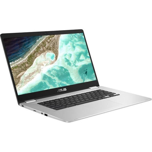 Asus Chromebook C523 C523NA-DH02 15.6" Chromebook - 1366 x 768 - Intel Celeron N3350 Dual-core (2 Core) 1.10 GHz - 4 GB RAM - 32 GB Flash Memory - Silver